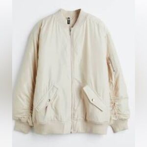 Sincerely Jules Oversized Quilted Ruched Bomber Zara Urban Outfitters NWOT Mango